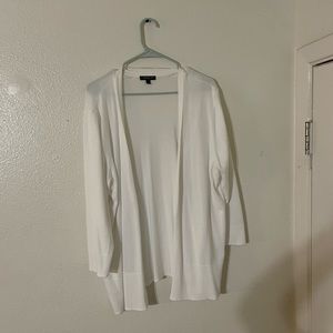 3/4 Sleeve White Cardigan - never worn 18/20